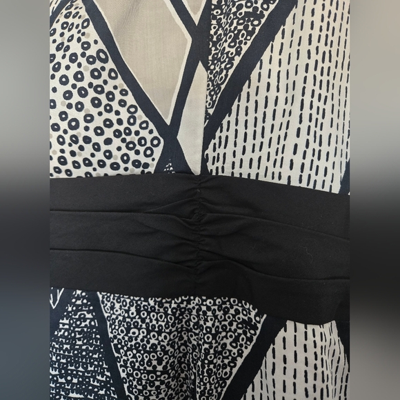 TRIBAL Sleeveless Midi Knee Length Dress Size 12 Abstract Neutral Corpcore - Picture 7 of 9